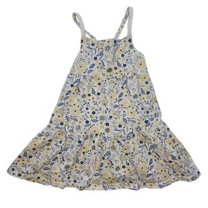 C&C California Floral Kids Dress in Yellow and Blue